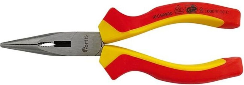 Fortis Storchschnabelzange vde gerade 200 mm , Mehrkomponenten-Griff