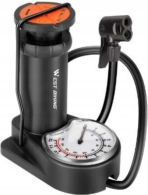 FAHRRADPUMPE SOLID HANDY mit Manometer Fuß Auto