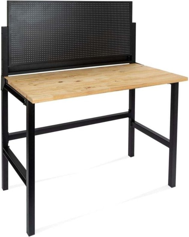 Trendline - Werkbank Werktisch Arbeitstisch klappbar Massivholzplatte Freistehend
