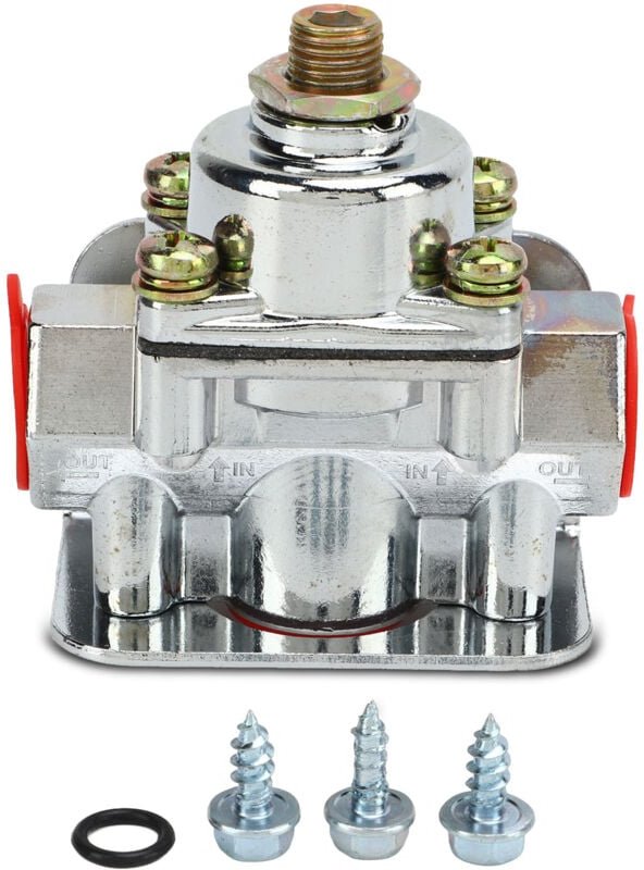 Ej.Life Vergaser-Kraftstoffdruckregler 4-1/2 bis 9 Psi 3/8 Zoll NPT-Anschluss Zinklegierung 12-803 für Holley