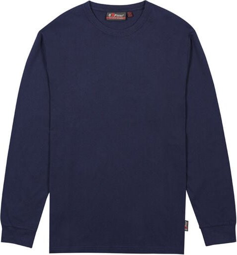 Langarm-Arbeitst-Shirt RENGA - Marineblau, 5er-Pack - XL