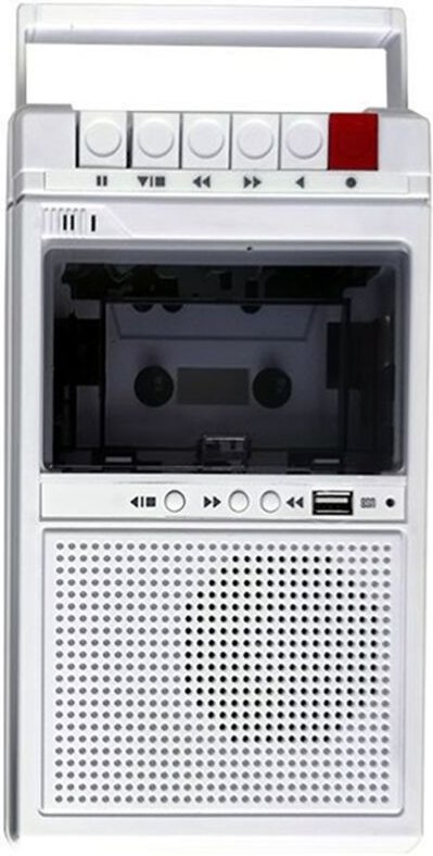 Retro-Kassettenrecorder und -Player Unterstützt Interne und Externe Aufnahme und USB-Transkription