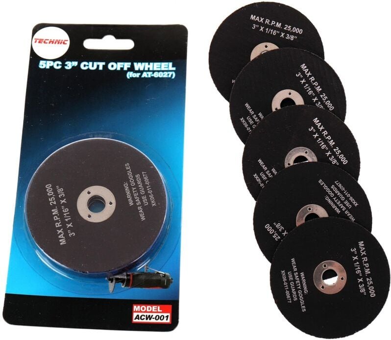 Trennscheiben für Metall, 75 mm Bohrung, 10 mm Durchmesser, 5er-Set