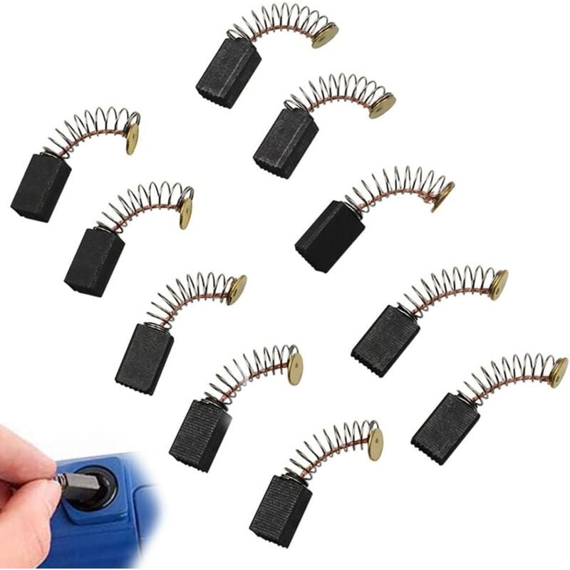 Kohlebürsten für die Reparatur von Ersatzteilen für Elektromotoren, Universal-Kohlebürsten 12,5 mm x 8 mm x 5 mm (12 Stü...