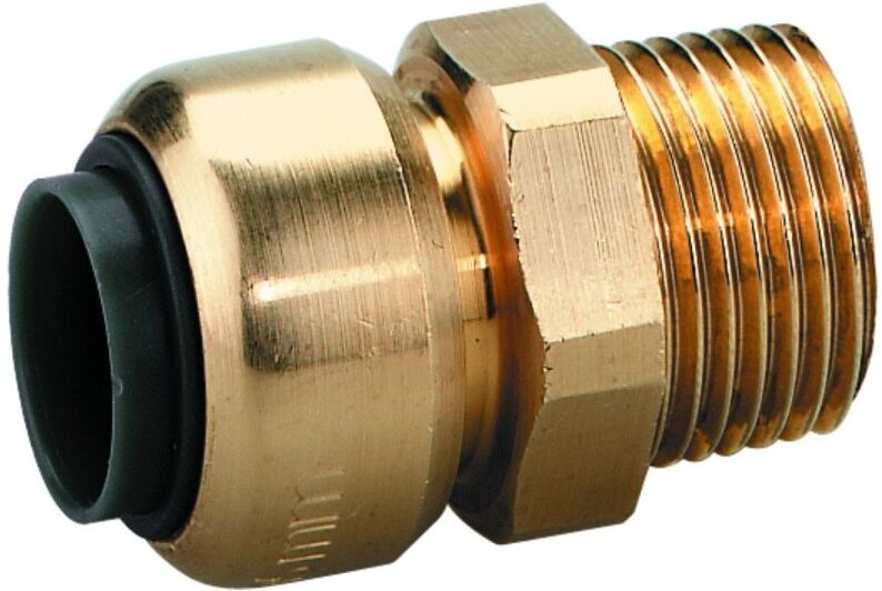 Le Sanitaire - schneider Einschraubsteckverbinder gerade ag 1/2' für 18 mm Druckluftrohr