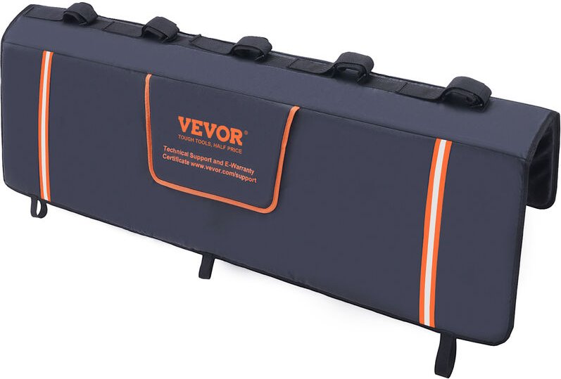 VEVOR Pickup Heckklappe Heckklappenpolster 135 cm, Lkw Heckklappe Pad 5 Fahrräder, 110 x 110 mm Rillen Fahrradheckträger...