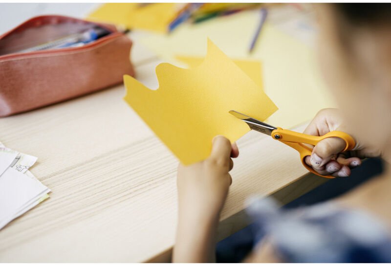 1005166 Kinderschere Rechtshänder 130 mm Orange - Fiskars