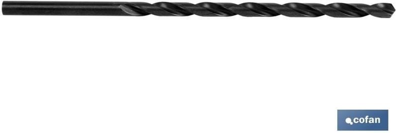 Extra langer HSS-Stahlbohrer für Metall DIN338N-118º (Ø5 x 195 mm.) COFAN 098750195