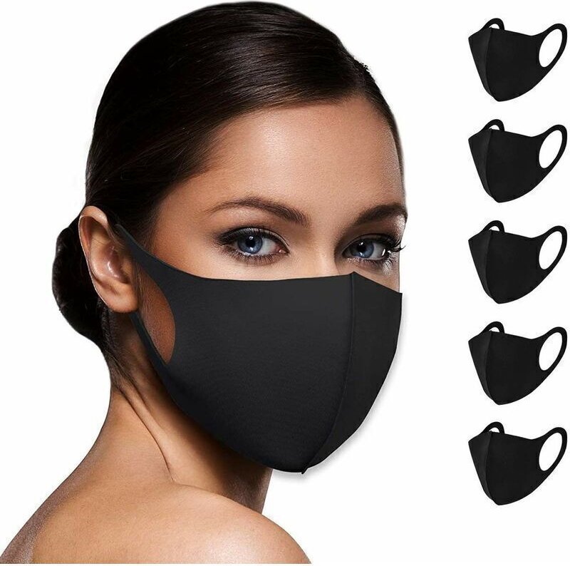 Waschbare, einlagige Stoffmaske, 100 % Unisex, wiederverwendbare Stoffmasken für Erwachsene, Kinder, Männer und Frauen [...
