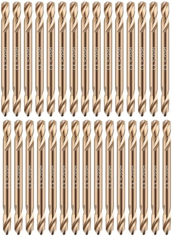 Tlily - 30Pcs 1/8In Kobalt Bohrer Doppel Ende für Gehärtetem Stahl Gusseisen Holz Kunststoff Edelstahl Bit