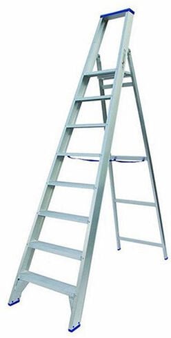 Profi Stehleiter 8 Stufen - Maximale Arbeitshöhe 4.00m - PT08