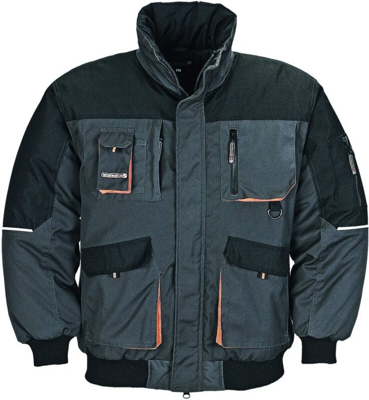 Terratrendjob - Terratrend Job Pilotenjacke dunkelgrau/schwarz Größe xl