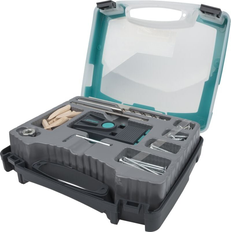 wolfcraft I Undercover-Jig-Set TX I 4642100 I Komplettsets für unsichtbare Verschraubungen, 55-tlg., I Bohrhilfe I Dübel...