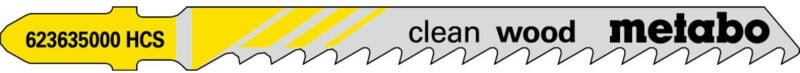 Stichsägeblätter 'clean wood' 74/4,0 mm 100 Stk. - Metabo