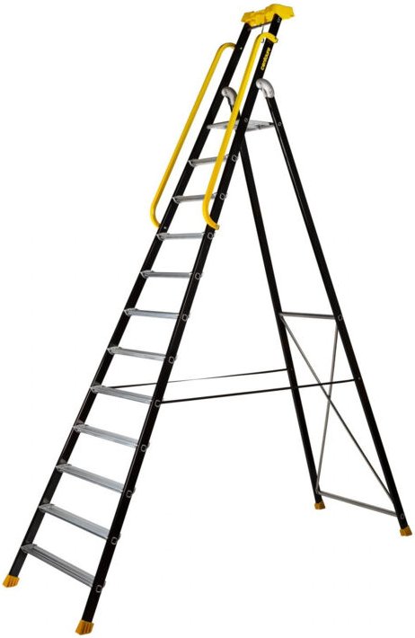 Trittleiter CENTAURE Aluminium lackiert MP 12 Stufen - 439212