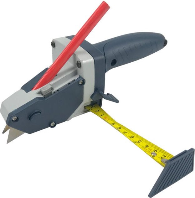 Ahlsen Multifunktions-Trockenbauschneider - Präzises Rund-/Geradschnitt-/Anreißwerkzeug mit Maßband, für Handwerkzeuge f...