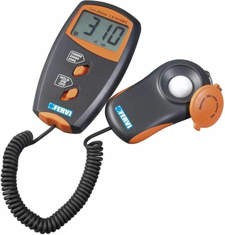 Fervi - digital luxmeter lichtmesser lux tester photometer mit lcd display L014