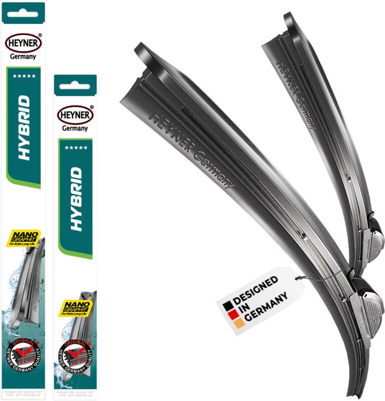 HEYNER® Scheibenwischer komp. mit FORD USA FUSION (06.2005 - 03.2026) HYBRID Flachbalkenwischer