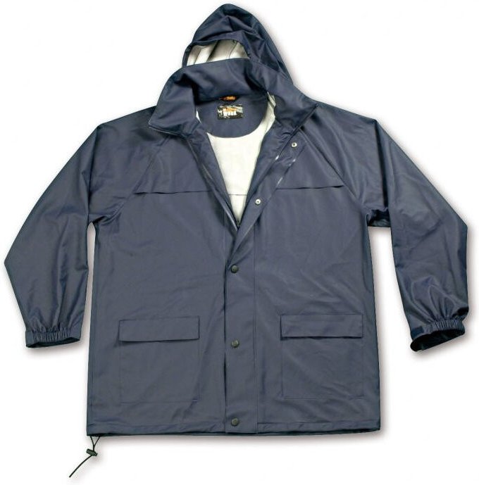 Wasserdichte Pvc-Arbeitsjacke Blau L - Be 079790003
