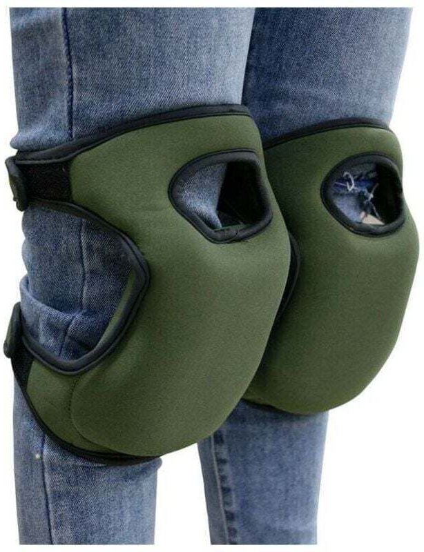 Extrem bequeme Knieschoner aus Neopren mit dicker Memory-Schaum-Polsterung für Gartenarbeiten. Rutschfest.