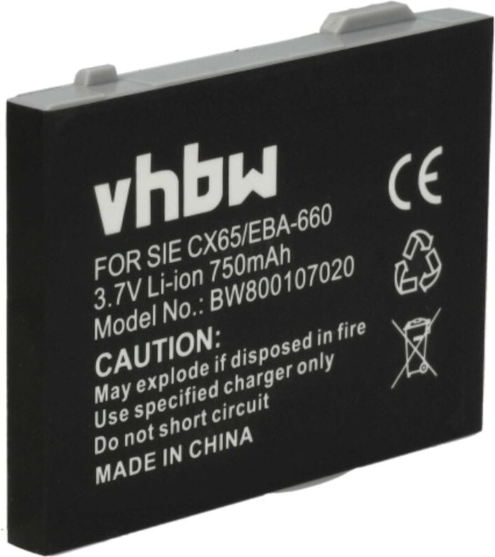 Vhbw - Akku kompatibel mit Unify Openstage M3, M3 Ex schnurlos Festnetz Telefon (750 mAh, 3,7 v, Li-Ion)
