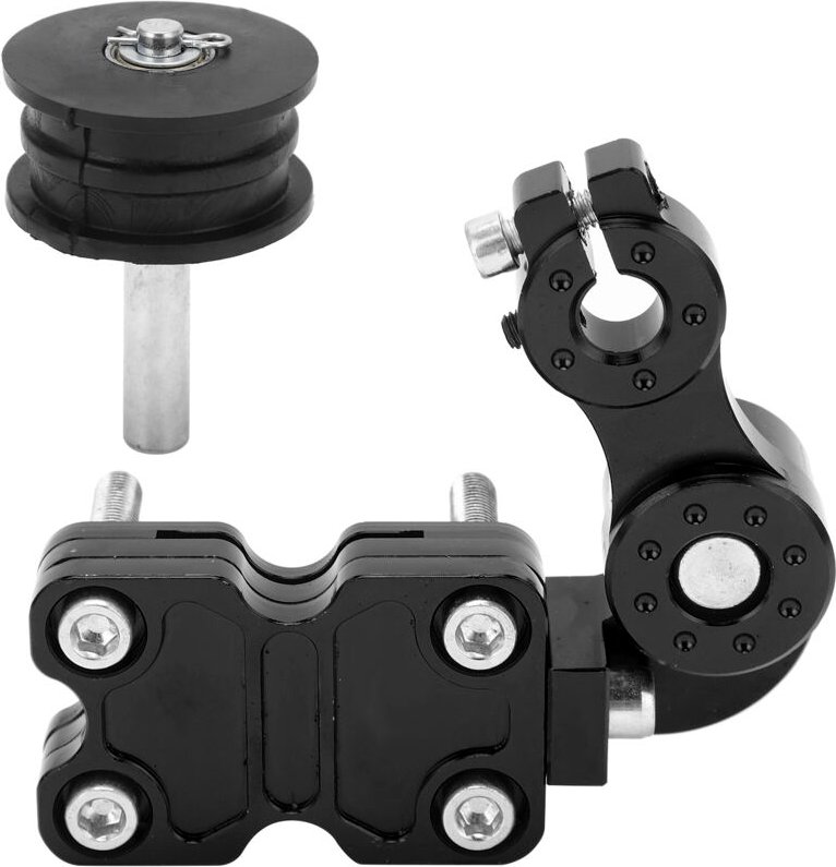 Cosiki Carnival Merchant Kettenspanner, Hochleistungs-Motorradkettenspanner aus Gummi (Schwarz).