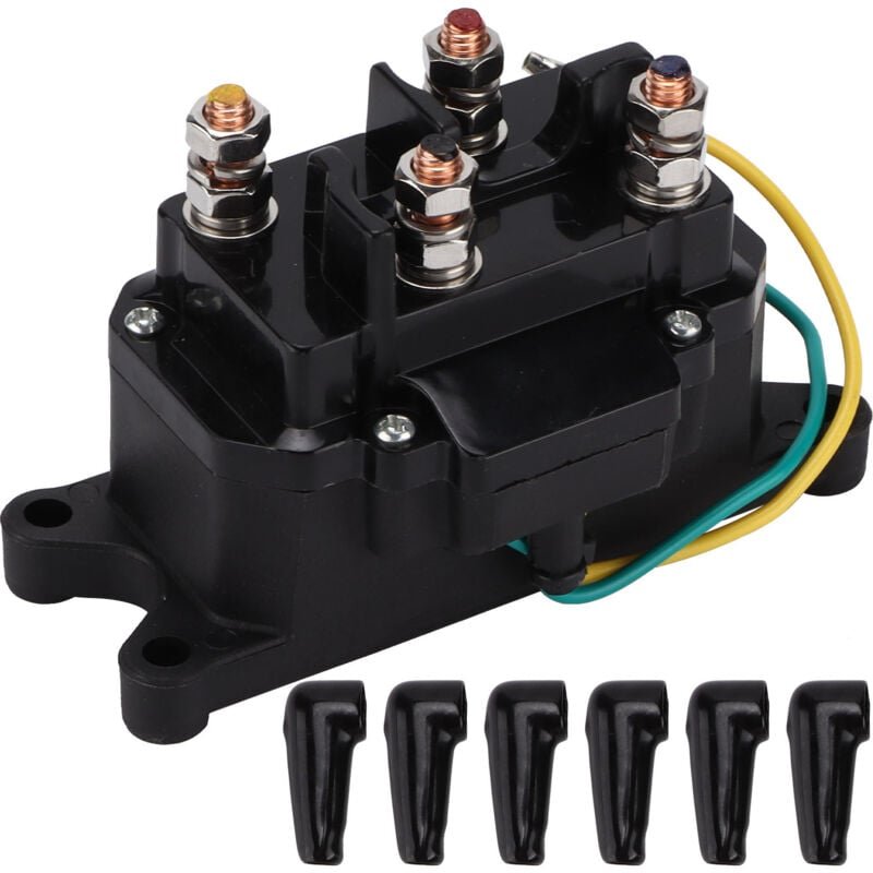 Seilwindenschalter, 12 V DC, 250 A, wetterfest, Seilwinden-Schütz-Relais für ATV, UTV, 4x4, Fahrzeuganhänger