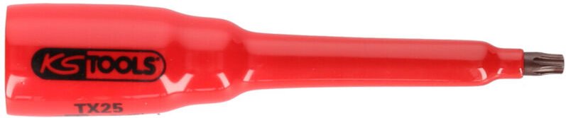 Ks Tools 3/8' Bit-Stecknuss mit Schutzisolierung für Torx-Schrauben, T27, lang - 117.2466