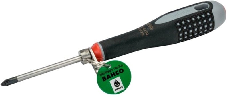 Bahco ERGO Phillips-Schraubendreher mit Sicherheitsspanner, PH1 x 75 x 27 mm