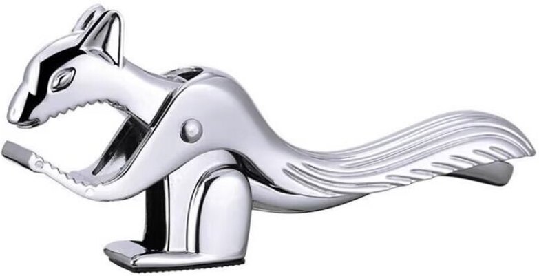 CCYKXA Nussknacker aus Zinklegierung, eichhörnchenförmige Zange, Nussöffner mit komfortablem Griff für Pekannüsse, Mande...