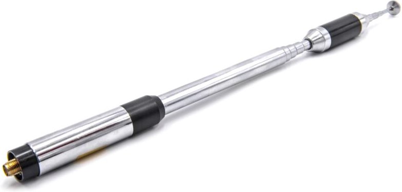Vhbw - Antenne kompatibel mit Puxing PX-333, PX-358 Funkgerät - Ausziehbar, 21 cm - 93 cm, sma Stecker, Schwarz