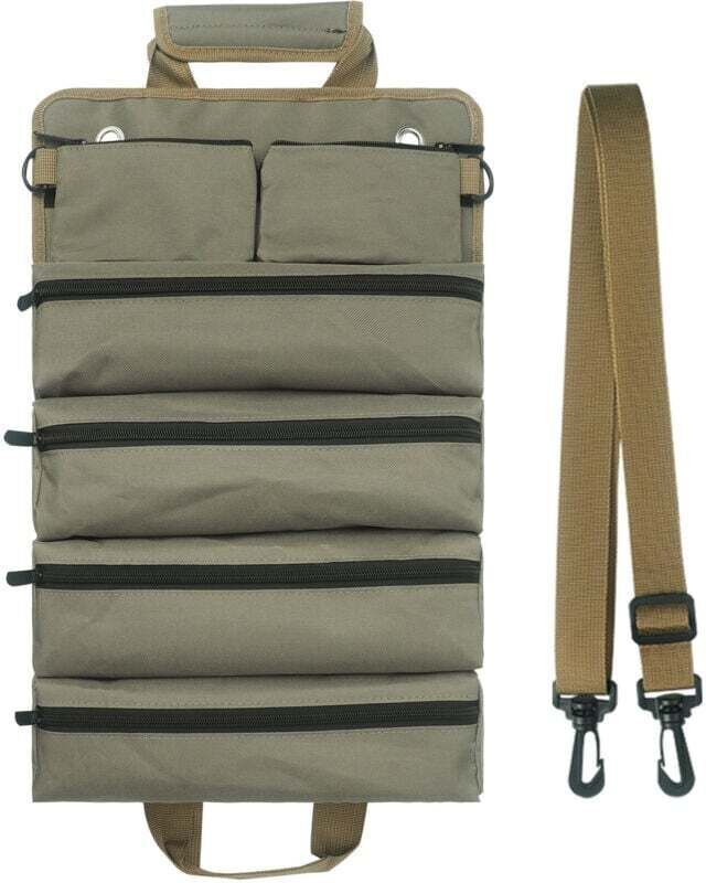 Werkzeugtasche zum Aufrollen für Damen und Herren, strapazierfähiger und wasserdichter Werkzeugorganizer mit Rollen, mul...