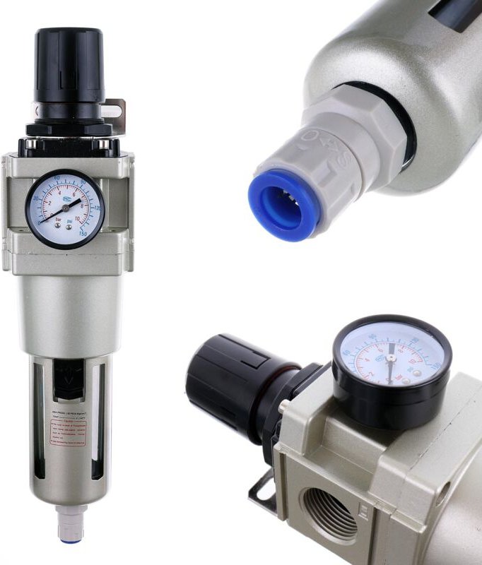 Filter Luftreduzierer 1 Zoll Trockner Separator Automatischer Abfluss Druckmesser