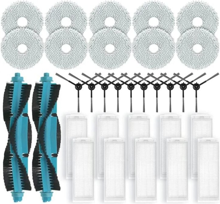 Hauptseitenbürste Hepa-Filter Mopp-Stoffpolster