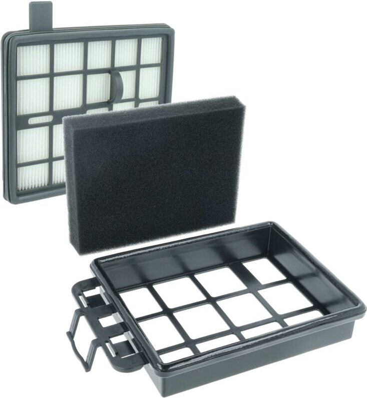 vhbw 1x Schaumstoff-Filter, 1x HEPA-Filter Ersatz für Zelmer 12006768, 519.0052, ZVCA355S, VC3300 für Staubsauger