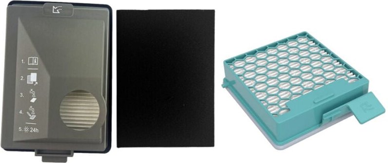 Trade-Shop 2in1 Staubsaugerfilter-Set (Feinstaub-Filter + HEPA-Filter) kompatibel mit Miele Boost CX1 ersetzt 11169285, ...