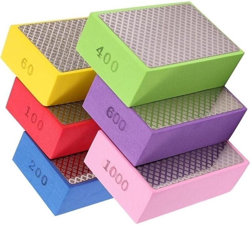 Set mit 3 Diamant-Handschleifscheiben für Keramik- und Steinfliesen