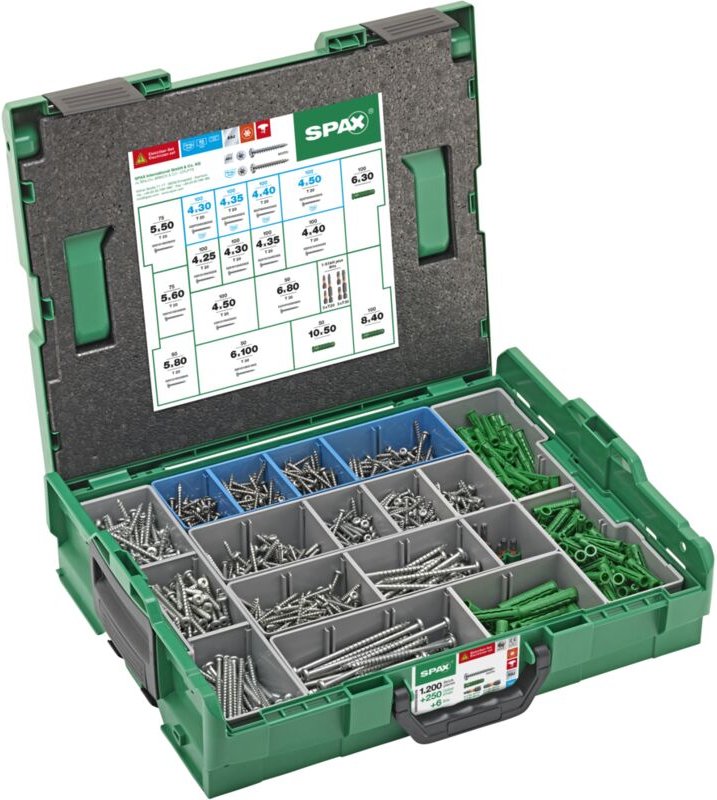 SPAX 5000009160319 Kombi-Schrauben-Sortiment 1 Set