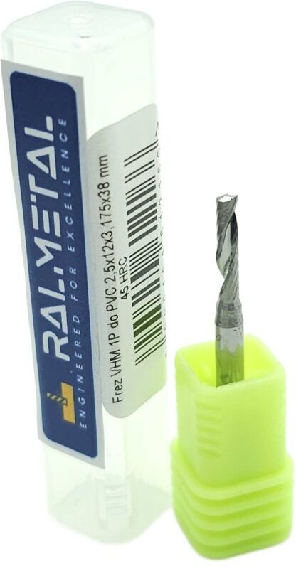 1-schneidiger VHM-PVC-Holzschneider 2,5 x 12 x 3,175 x 38