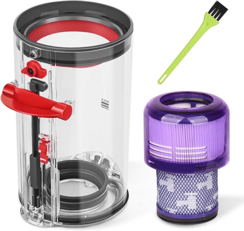 Staubbehälter für Dyson V11 V15 Staubsauger Ersatzteile Behälter Ersatz Nr.970050-01/965443-01, Filter Nr. 970013-02/970...