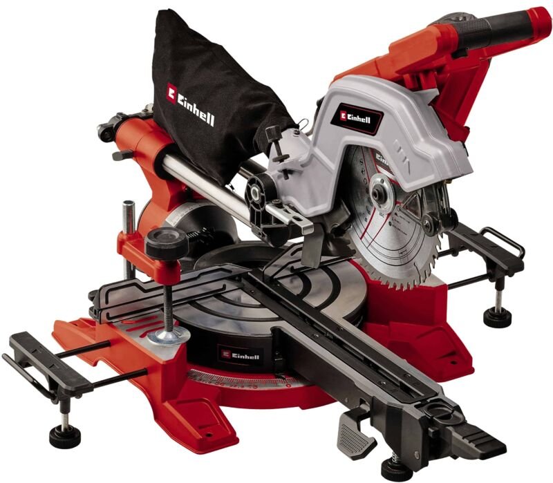 Einhell - Zug-Kapp-Gehrungssäge te-sm 8 l Dual (1800 w, max. 65 mm x 305 mm Schnitttiefe/-breite, ø 216 mm Sägeblatt, be...