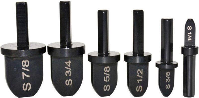 6-teiliges Crimp-Bit-Set mit 1/4", 3/8", 1/2", 5/8", 3/4" und 7/8"-Spitzen, Kupferrohr-Aufweiter für Schraubendreher, Mu...