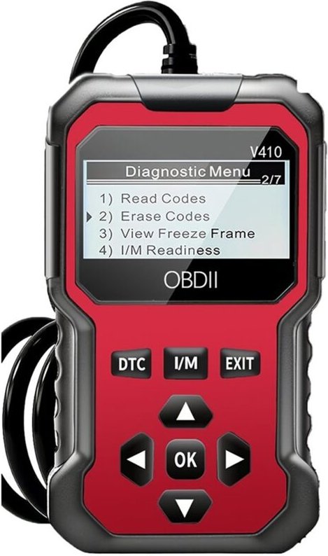 Auto-OBD2-Scanner, Diagnosegerät, Codeleser, Kann Alle OBD-II-Protokollautos Seit 1996 Diagnostizieren, Scan-Tool, Rot