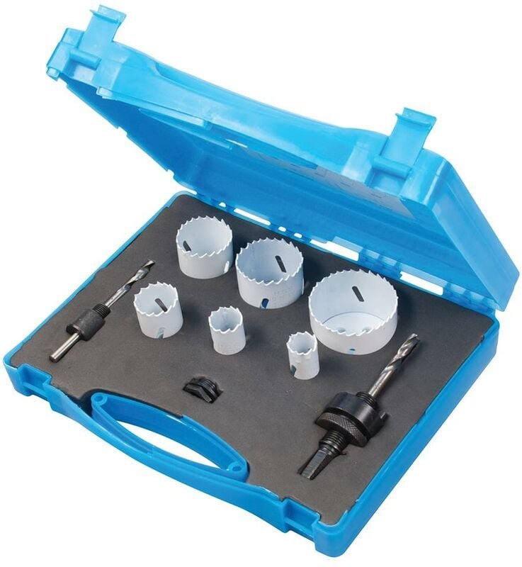 HSS-Bimetall-Lochsägen für Klempner, 9-tlg. Satz ø 19–57 mm