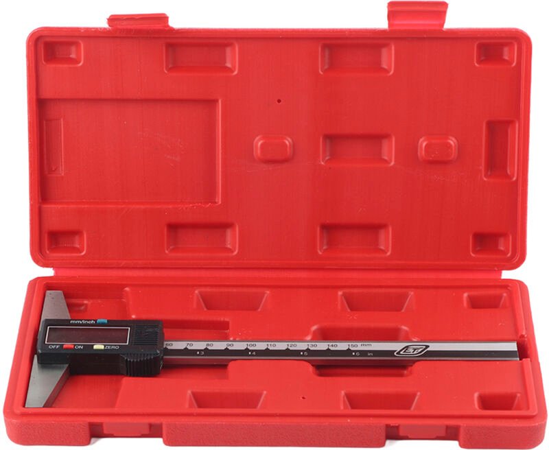 Eosnow Hochpräzises digitales Tiefenmessschieber-Messwerkzeug aus Edelstahl 0-150 mm 0,01 mm