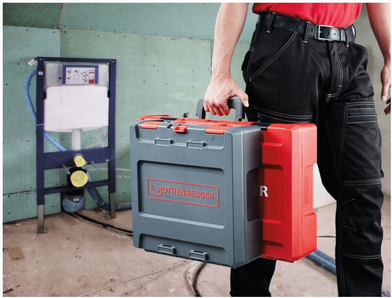 Rothenberger ROCASE 4212 Rot mit Clip für Bedienungsanleitung