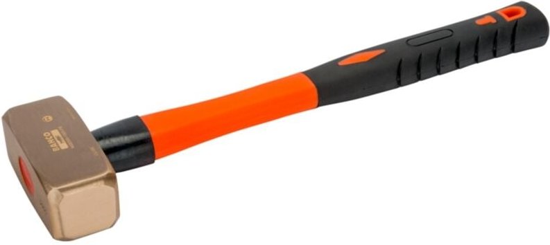 Bahco Fäustel mit Kupferberyllium-Kopf und Fiberglas-Griff, funkenfrei, 2 kg