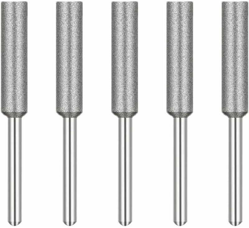 ZVD-Kettensägenschärfer-Frässtift, Diamant-Kettensägenschärfer, Schleifköpfe, Kettensägen-Schleifstein, 4 mm, für Ketten...
