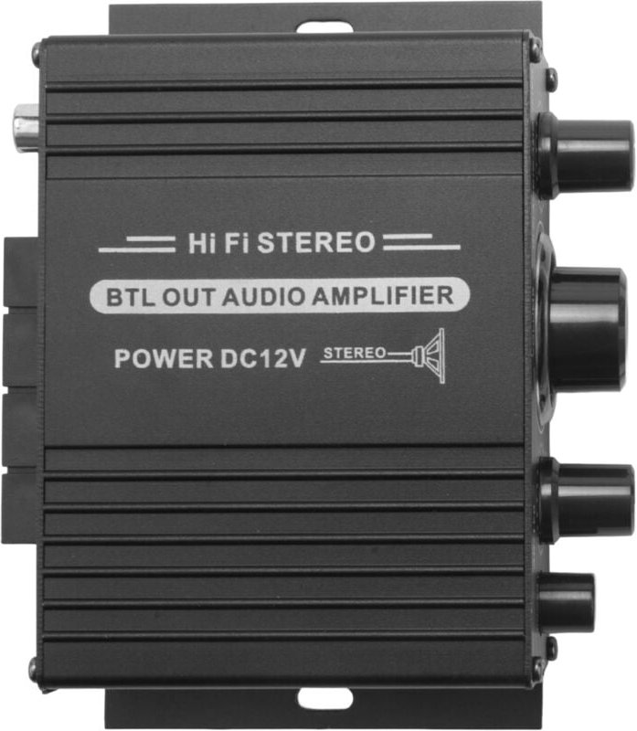 12 v Mini-Audio-Leistungsverstärker fürs Auto, digitaler Audio-Receiver, amp, Zweikanal, 20 w + 20 w, Bass, Höhen, Lauts...