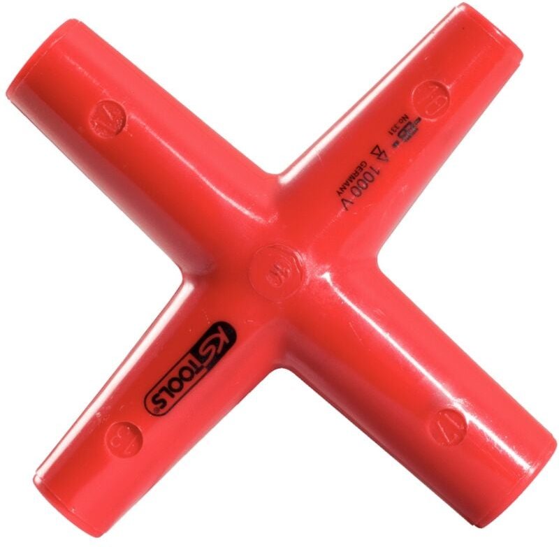 Ks Tools Kreuzschlüssel mit Schutzisolierung, 10x13x14x17 mm